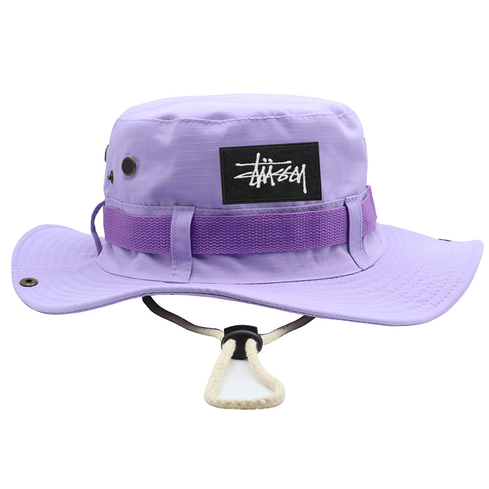 Stussy Hat Men's and Women's Summer Breathable Sun Hat Outdoor